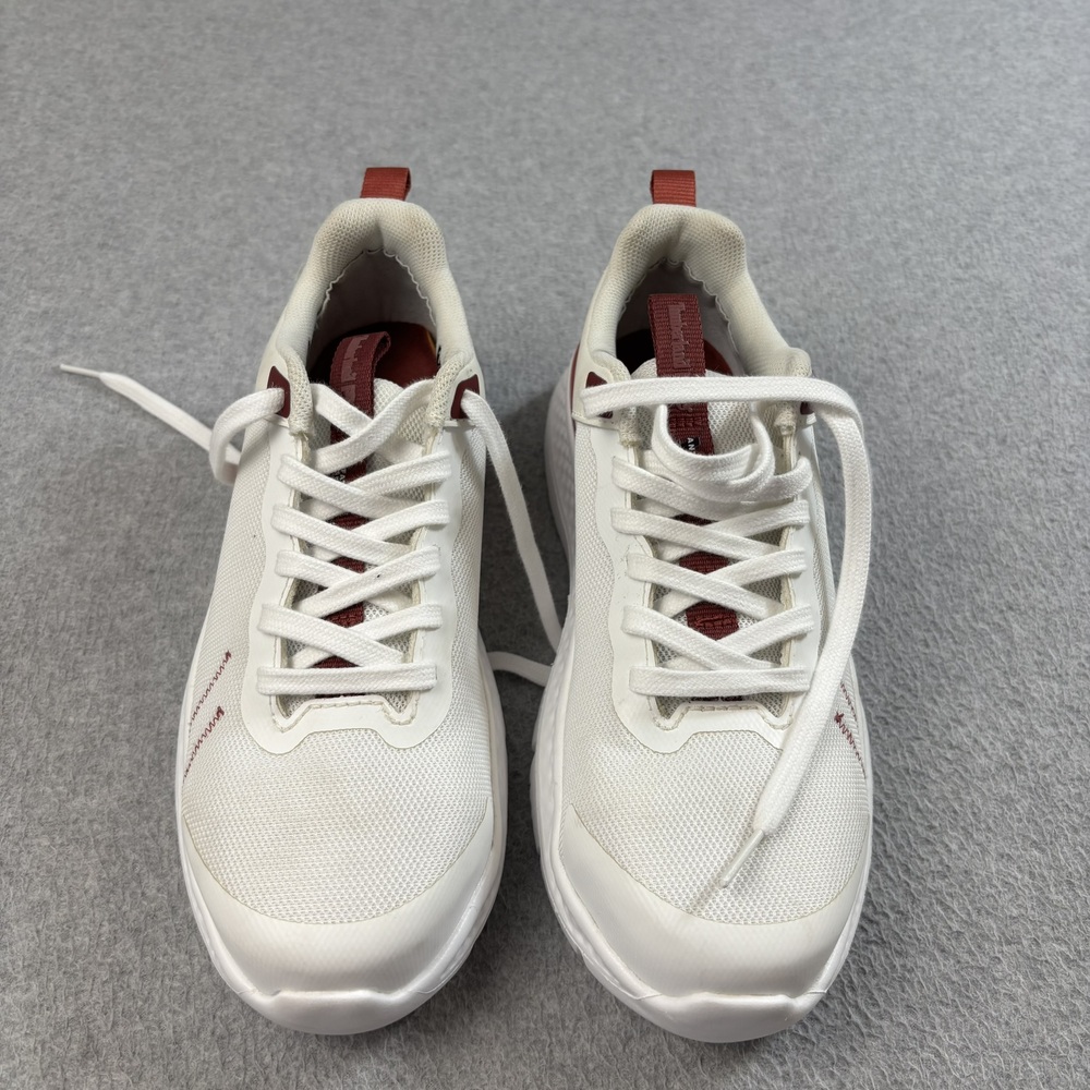 Timberland PRO Shoes Womens Size 8 White Red Slip On Anti Fatigue Work Sneakers